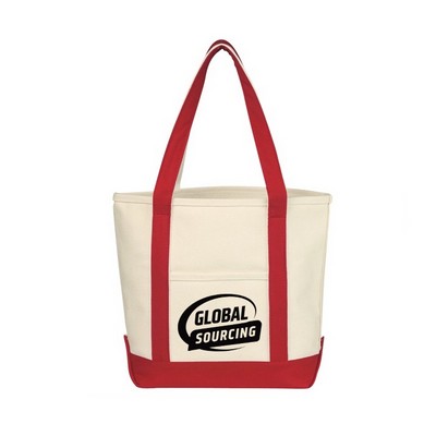24 Oz. Recycled Cotton Canvas Yacht Tote - 12" x 15"