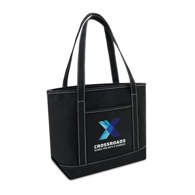 24 Oz. Colored Canvas Shopping Tote (20.5"x13"x6.7")